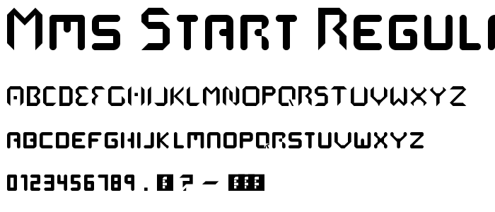 mms start Regular font